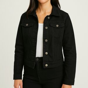 Harper Black Classic Jacket Small 90s